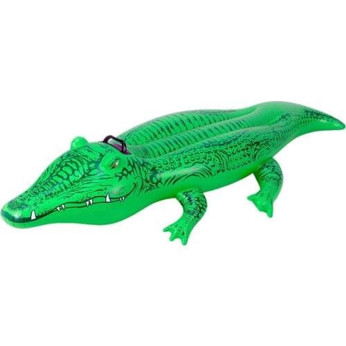 Swim Giant Crocodile Children Ride On Toy Float Inflatable Swan Pool Ring Summer Holiday Water Fun Toys Pvc Kids Funny Gift 2021