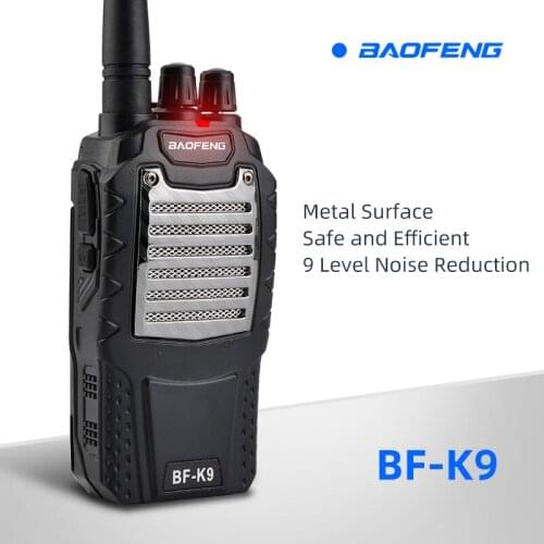 Baofeng bf-k9 walkie talkie civil 5W high power walkie talkie 400-470MHz handheld outdoor construction site Hotel walkie talkie