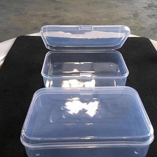 Practical Plastic Clear Transparent Storage Box Organizer Holder Case Container for Earrings Rings Jewelry