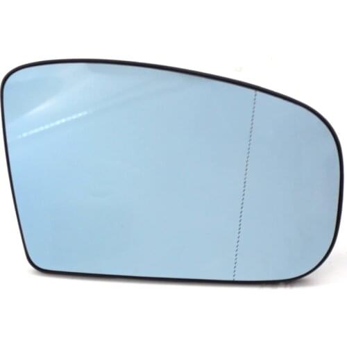 Right Side Heated Door Blue Mirror Glass with Plate For Mercedes-Benz W220 99-02