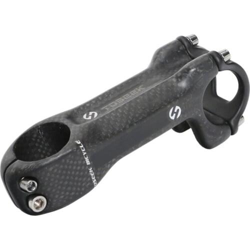 S119 TOSEEK Bicycle bike Stem carbon fiber riser mountain road bicycle handlebar -6 degrees 31.8*31.8/70 80 90 100 110 120MM