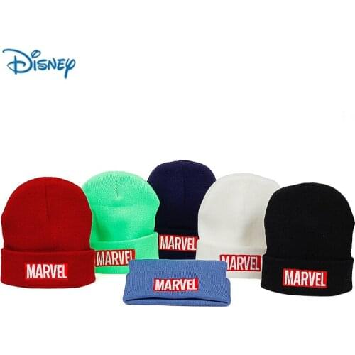 Disney Marvel wool hat Multicolor personality Hip Hop Hats Winter warm Hedging hats Marvel Embroidered beanie hats for Men Womne