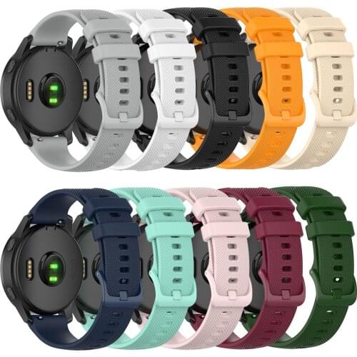 18 20 22mm Sport Silicone Wrist Strap For Garmin Vivoactive4S 4 3 Smart Watch Band For Vivoactive 3 4 4S Wristband Accessories