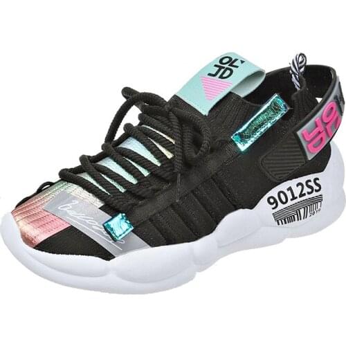 Similarfree Sneakers Women 2020 Lace-up Shoes For Women Sneakers Platform Shoes Female zapatos para mujer Mesh Casual Shoes