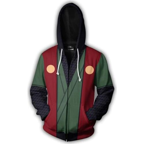 Naruto Hoodie 4th 7th Hokage Uzumaki Naruto Uchiha Sasuke Hatake Kakashi Ootutuki Jiraiya Zipper Coat Outfit Hoodies Sweatshirt