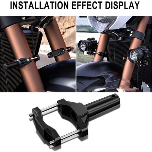 Universal Motorcycle Spotlight Shock Absorption Extension Bracket Modification Headlight Stand Spotlight Extension Pole Bracket