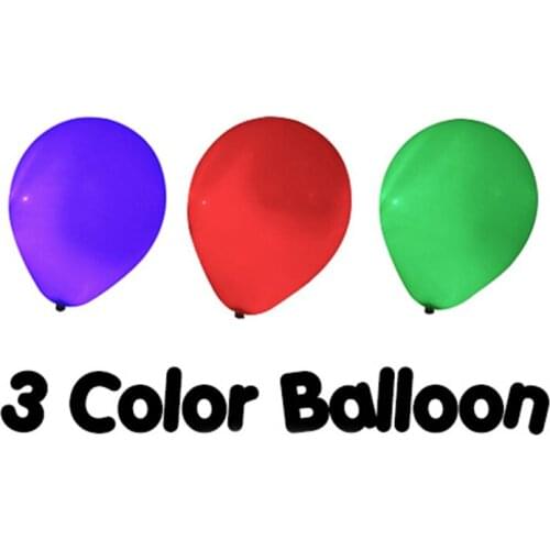 3 Color Balloon Remote Control Magic Tricks Color Change Balloon Magia Magician Stage Illusions Gimmick Props Mentalism Fun