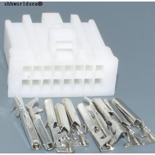 Worldgolden 16P 1.0mm auto socket machine tail plug wiring harness plug with terminal