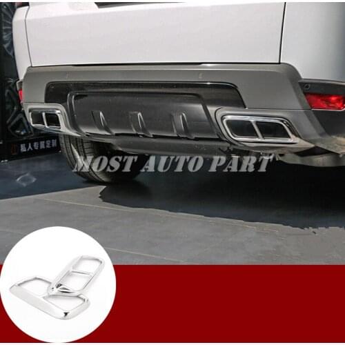 Rear Exhaust Muffler Tail Pipe Cover For Land Rover Range Rover Sport 2018-2019 Car accesories interior Car decoration
