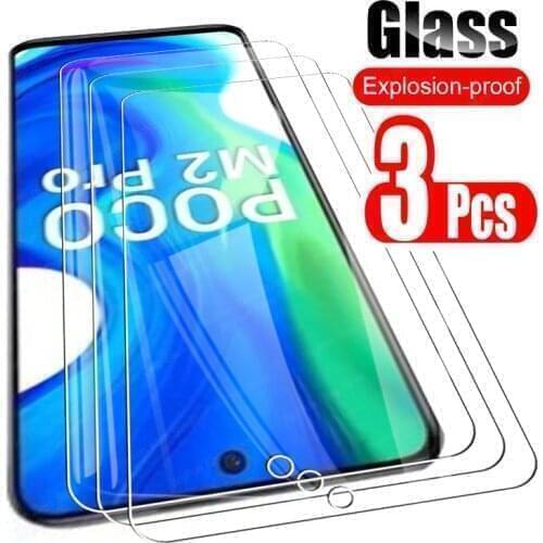 3 PCS/Lot Tempered glass for Xiaomi Poco M2 Pro Full Screen Protector Film for Xiomi mi poco m2 m3 pro safety protective glass