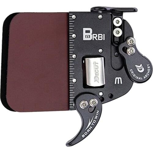 Decut Barebow Finger Tab Archery Finger Guard Genuine Leather S/M/L Right Hand