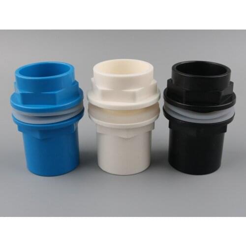 1pc 40mm 50mm Fish Tank Drain Pipe Fittings PVC Waterproof Water Connectors Hose Adapters Aquarium Inlet Outlet Accessories