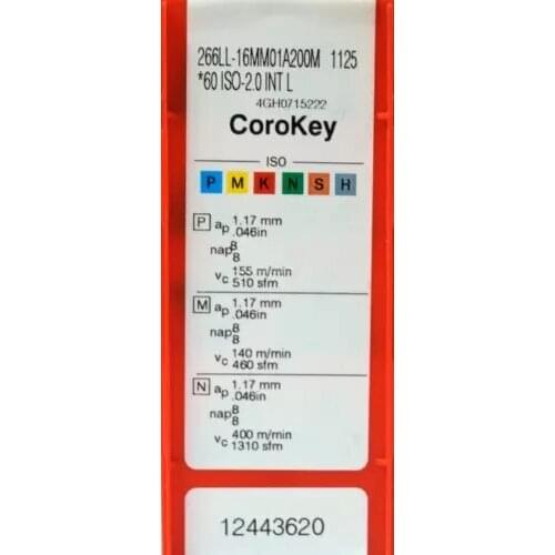 10PCS CARBIDE INSERTR 266LL-16MM01A200M 1125