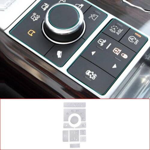 For Land Rover Range Rover Vogue 2015-2016 Aluminum Alloy Gear function Area Protector Cover Trim Interior Car Accessories 10Pcs