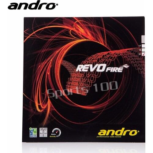 1x Andro Revo Fire Pips-In Table Tennis (PingPong) Rubber With Sponge