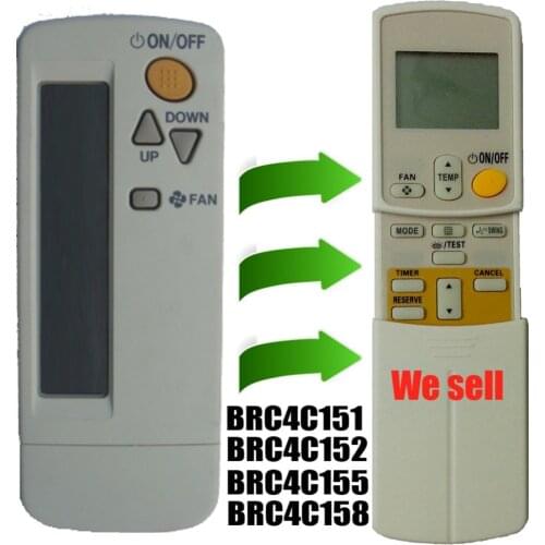 4pcs) YINGRAY Replacement Remote for Daikin Air Conditioner Remote Control Model Brc4c151 Brc4c152 Brc4c153 Brc4c155 Brc4c158