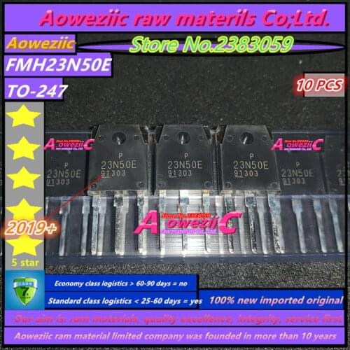 Aoweziic 2019+ 100% new imported original FMH23N50E 23N50E TO-247 MOS tube N channel 23A500V is often used in power supply