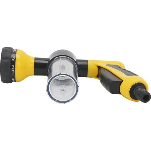 Car Oam Sprayer Garden Water Hose Foam Nozzle Soap Dispenser Tools For Car Washing Finger Press The Water Spray Car Wash Glass