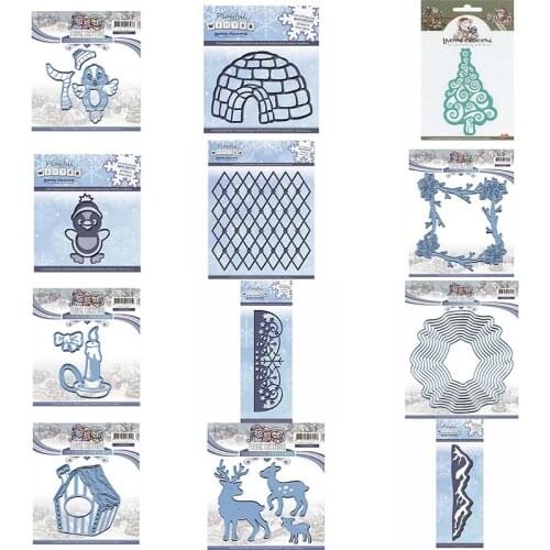 CH Winter penguin Metal Cutting Dies Embossing Scrapbooking Stencil Craft Cut Dies For DIY Card Crafts Handmade