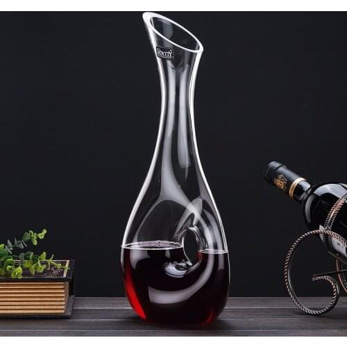 Red Wine Decanter 1000ml Lead-free Crystal Wine Separator Wine-Divider Awakening Pot Long-necked Distiller Pourer Bar Alcoholics
