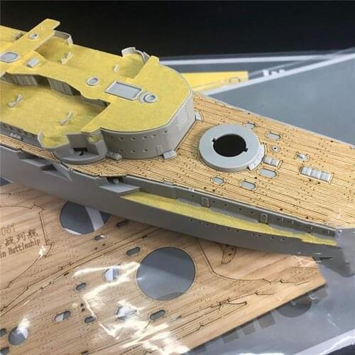  Decorative Cover Wooden Deck Masking Sheet DIY for 1/350 Scale Trumpeter 05353 Battleship Model Kits