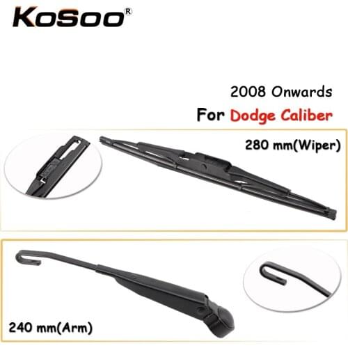 KOSOO Auto Rear Window Windshield Wiper Blades Arm Car Wiper Blade For Dodge Caliber,280mm 2008 Onwards,Car Accessories Styling