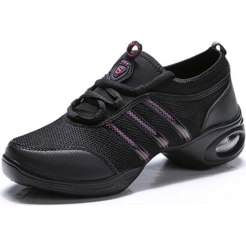 MAIJION Women Dance Shoes Feature Soft Outsole Sneakers Breath Modern Hip Hop Jazz Breath Teachers Dance Ladies Sports EUR34-42