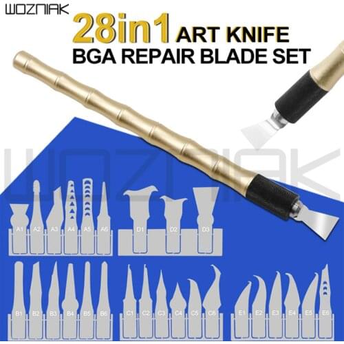 Mobile Phone BGA IC Chip Repair Blades Kit for iPhone CPU A8 A9 A10 A11 A12 A13 Remover Logic Board NAND Flash Repair Tools