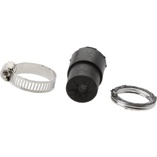 Exhaust Systems Muffler Pipe Gasket Rubber & Seal Clamp Kit for Yamaha PeeWee50 PW 50