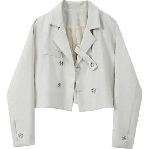 Nanshiyser Women's Blazers With Short Sleeves