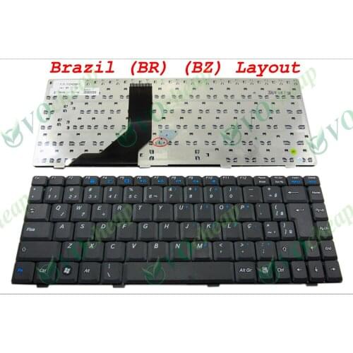 New BR Notebook Laptop keyboard for Philips 12NB 13NB Black Brazil Version - V022409BK1, V022409DK1, 71-874239-00