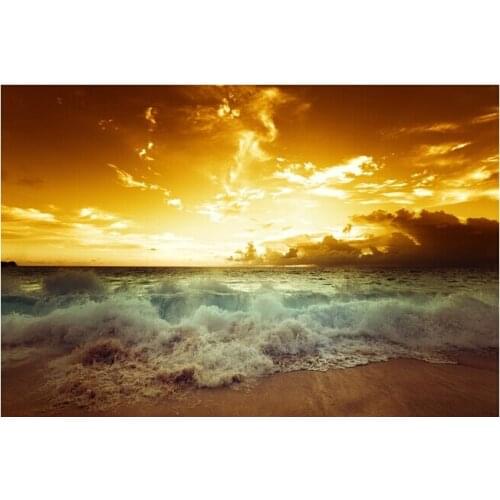 Custom photo wallpaper, sunset beach landscape murals for the living room bedroom TV background waterproof wallpaper