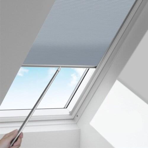 Manual Version Cellular Honeycomb Blinds Light Filtering Waterproof Fabric for Window Skylight Glasshouse Customized Size