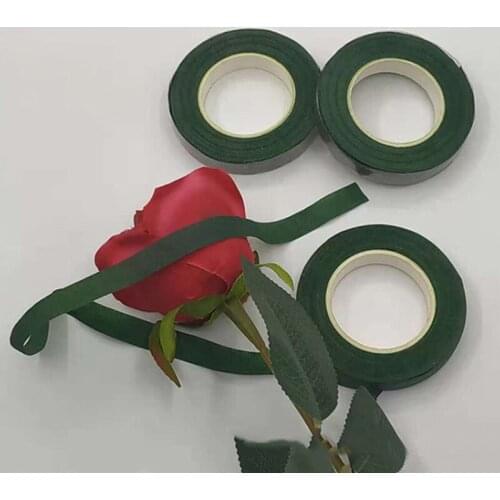 New 1 Roll 30M Self-adhesive Green Paper Tape Grafting Film Floral Stem For Garland Wreaths DIY Craft Artificial Silk Flower