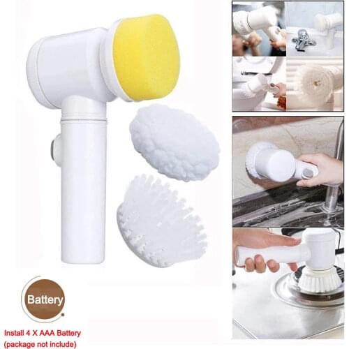 LEDFRE Cleaning Brush Magic Brush Electric Plastic Brush Bathroom Kitchen Handheld Cleaning Brush 5-in-1 Multifunction LF73008