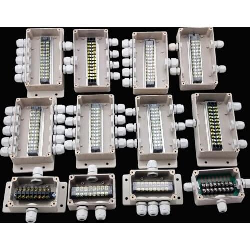 ABS Waterproof Junction Boxes Connection Outdoor Indoor Distribution Monitoring Box Electric Enclosure Case Cable UKTB terminal