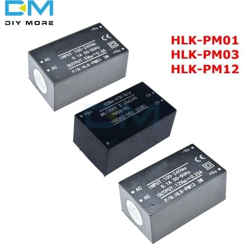 HLK-PM01 HLK-PM03 HLK-PM12 AC-DC 220V to 5V/3.3V/12V Step-Down mini Power Supply Intelligent Household Switch Power Module