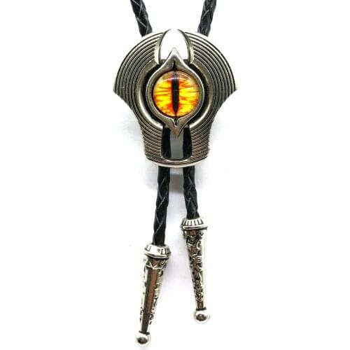 Western cowboy bolo tie zinc alloy leather collar rope men and women suit accessories