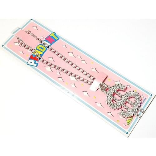 2pc Fashion silver dollar sign Necklace Vintage Charm Favour Pinata Bag Filler Loot Gag Birthday Party Favors Gift Novelty Prize