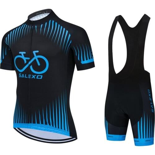 2021 Triathlon Summer Breathable Cycling Jersey Set Bicycle Uniform Ropa Ciclismo Men Short Sleeve Cycling Clothing
