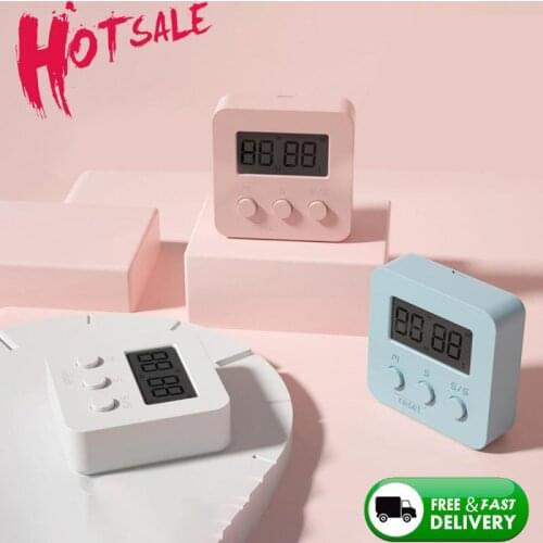 3 Colors Alarm Multifunction LCD Digital Small Clock 24 Hour Timer ABS+LCD Countdown Reminder Kitchen Electronic Alarm Clock