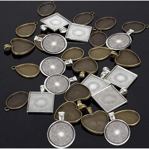 31pcs 5 Shapes Gem Epoxy Jewelry Casting Mold Oval Gift Silicone DIY Crafting Pendant Accessories Decoration