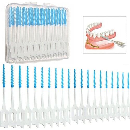 40Pcs/set Interdental Brush Teeth Cleaners Toothpick Super Soft Teeth Brush Oral Teeth Care Teeth Gap Flosser Teeth Cleaning
