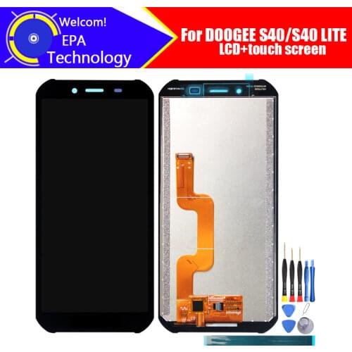 5.5 inch Doogee S40 LCD Display+Touch Screen Digitizer Assembly 100% Original LCD+Touch Digitizer for DOOGEE S40 LITE+Tools