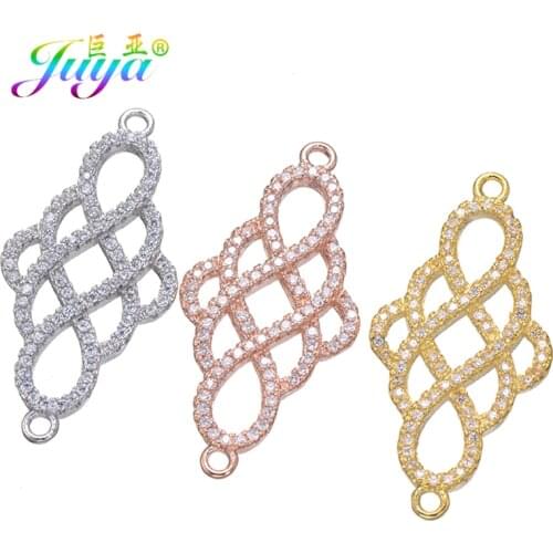Juya DIY Womens Jewelry Components Handmade Creative Connector Charms Accessories For Bracelet Necklace Earrings Jewelry Making