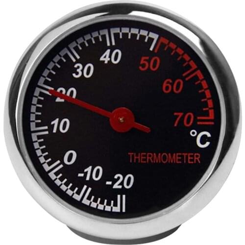 Car Thermometer Hygrometer Durable Quartz Clock Decoration For Auto Boat Made Of Steel Shell Digital Dual Display