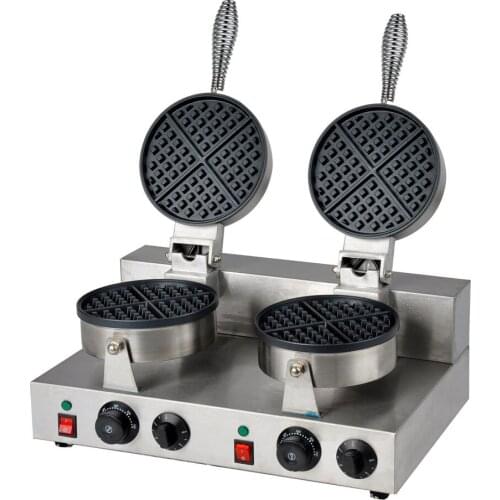 Free shipping wholesale 2 Pcs /Lots Electric double-end Belgium waffle maker machine heart shape waffle baker
