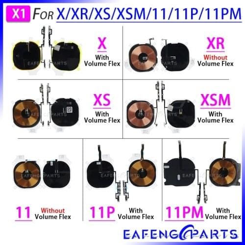 Wireless Charging Chip NFC Coil for iPhone X XR XS 11 Pro Max Charger Panel Sticker Flex Cable XSMAX 11ProMax 11Pro