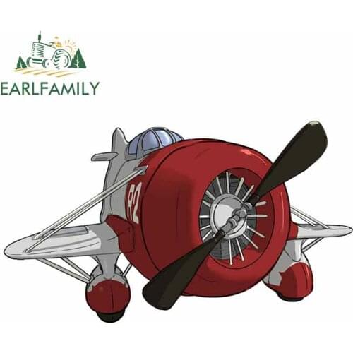 EARLFAMILY 13cm x 7.6cm for R2 Aircraft Sign Anime Car Stickers Cartoon Bumper Trunk Truck Graphics Windshield Bumper Windows