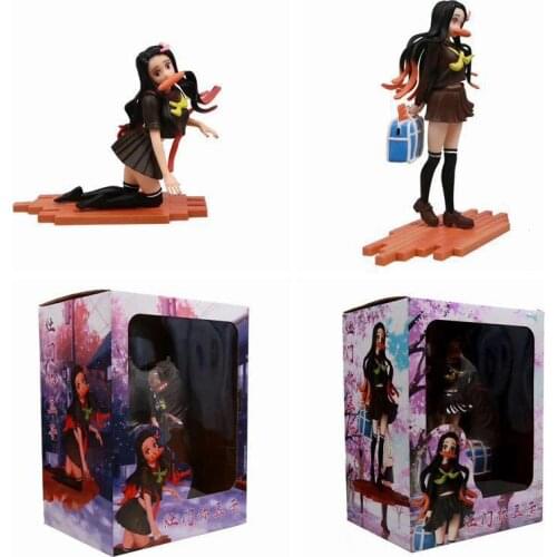 Demon Slayer GK Kamado Nezuko Anime Action Figure Model 17-25CM PVC Sexy Girl Statue Collection Toy Desktop Decoration Figma